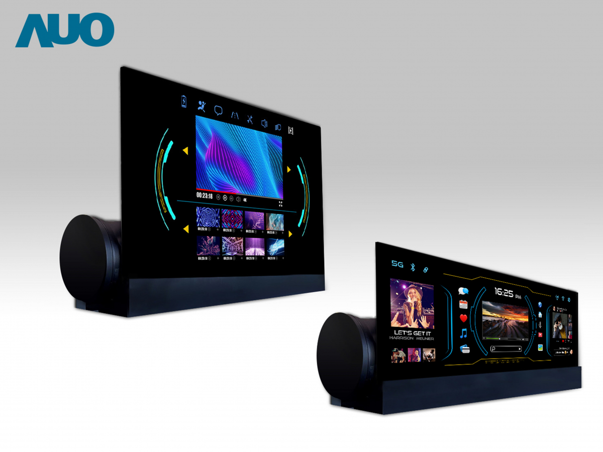 友達14.6吋可捲式Micro LED面板，導入車內資訊、影音娛樂及駕駛安全系統，翻轉智慧移動場域