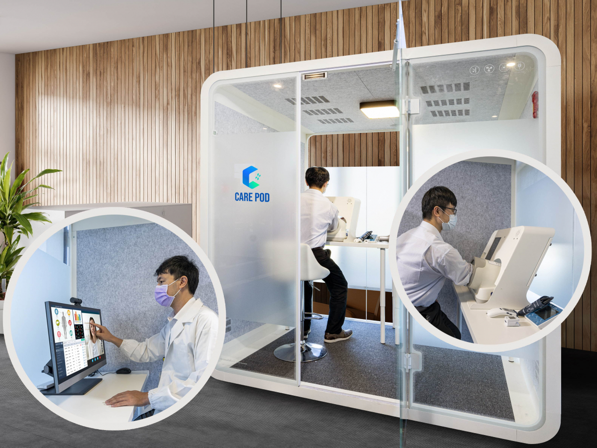 达擎于医疗科技展中展出＂远距诊疗舱＂，以因应医疗数字化及社会高龄化趋势下、复诊及慢性病患等族群对于远距看诊需求逐渐升高所推出的创新整合方案。多功能合一、高隐私性的远距诊疗舱可根据病患端与医师端的不同需求，提供弹性化及客制化功能，节省医生和病患的精力及时间
