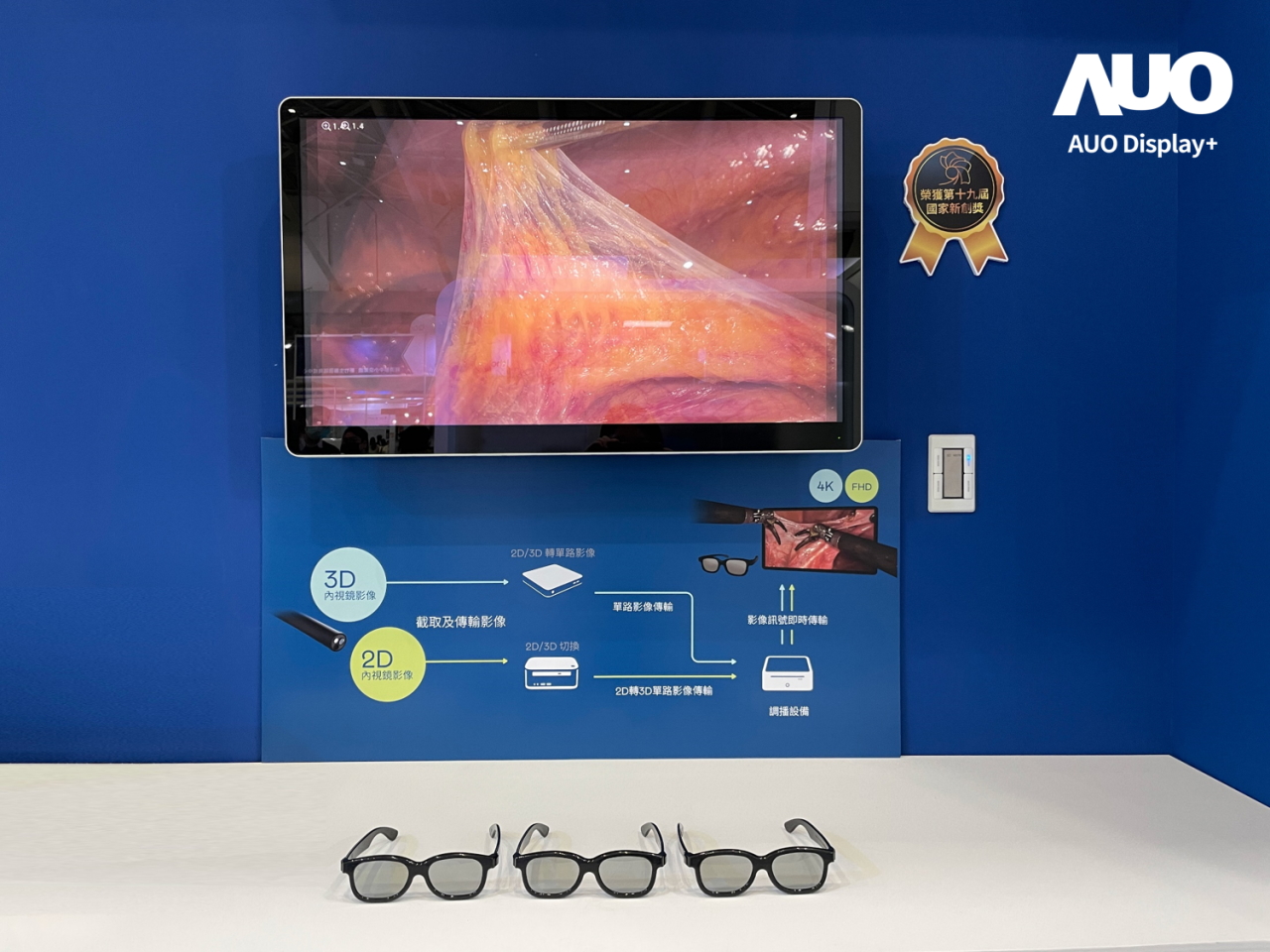 達擎寬視角3D醫療顯示器，協助醫護團隊成員於手術進行時，皆能看到一致性的3D影像，提高溝通效率，使手術更精準、快速完成達擎寬視角3D醫療顯示器，協助醫護團隊成員於手術進行時，皆能看到一致性的3D影像，提高溝通效率，使手術更精準、快速完成