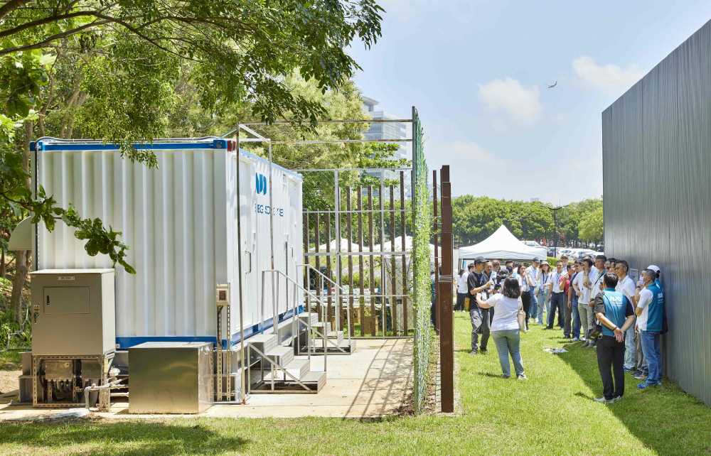 友達西大墩窯文化館建置屋頂全綠電及儲能櫃，為兼具創能儲能的永續綠能場域