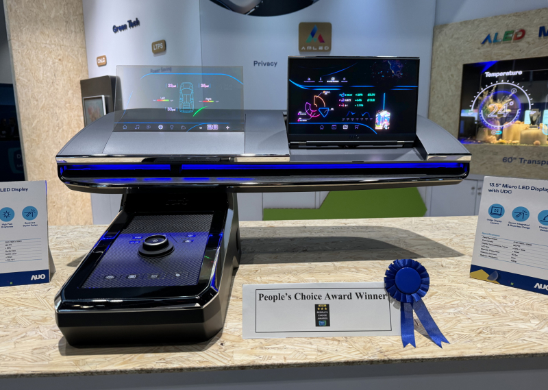 k1体育车用Micro LED Display HMI解决方案获&rdquo;最佳车用显示奖&rdquo;，以用户为中心开发，针对前座驾驶与乘客设计兼具娱乐与安全的高画质屏幕，包含车舱前座的Micro LED透明屏幕及全球首款内建镜头的智慧Micro LED显示器